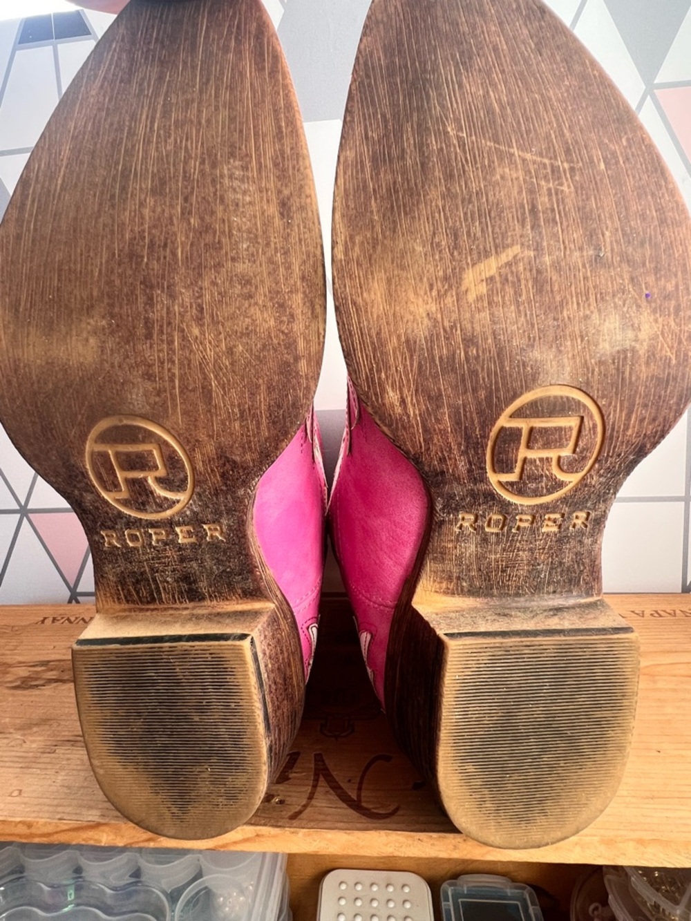 👢Roper Amelia Pink Women's Cowboy Boots - Picture 11 of 14